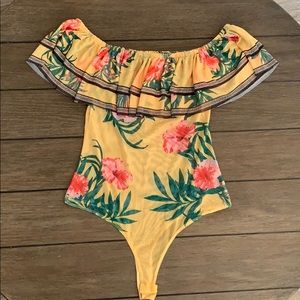 Mesh Floral Body Suit